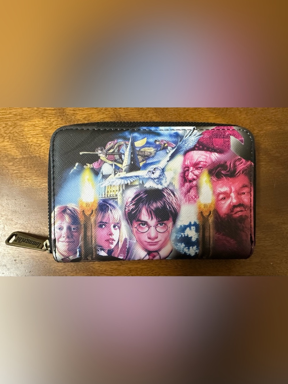 NWOT Loungefly Harry Potter and the Sorcerer's Stone Zip Around Wallet 6" x 4"